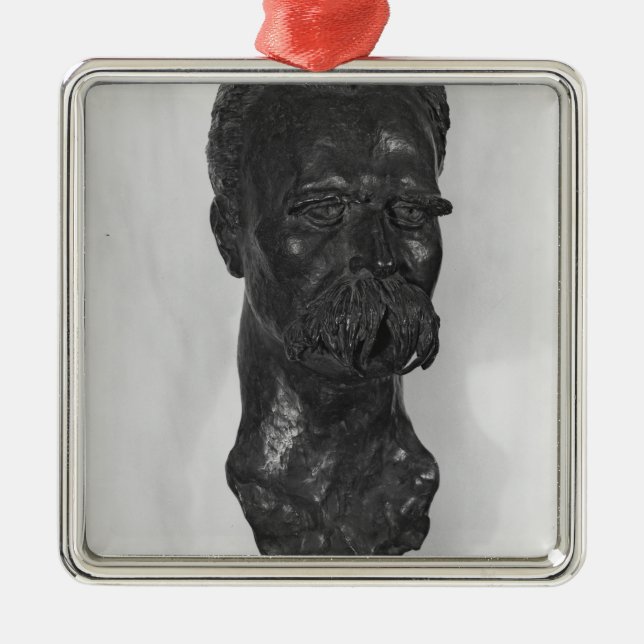 Ornement En Métal Buste d'Allemand de Friedrich Nietzsche (Devant)