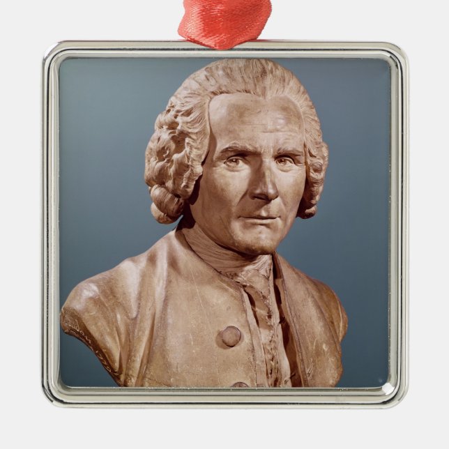 Ornement En Métal Buste de Jean-Jacques Rousseau (Devant)