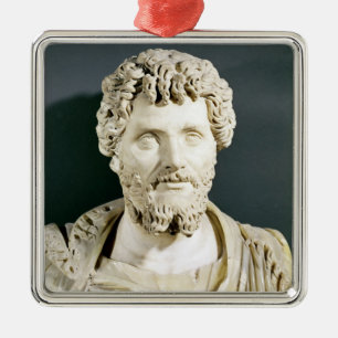Ornement En Métal Buste d'empereur Septimus Severus