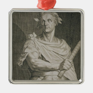 Ornement En Métal C. empereur de Jules César (100-44 AVANT JÉSUS
