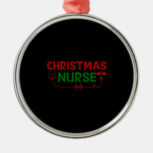 Ornement En Métal Cadeau infirmière   infirmière de Noël