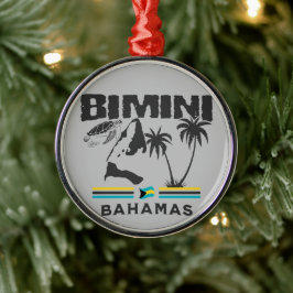 Ornement En Métal Cadeau souvenir Bahamas : Bimini Bahamas Independe