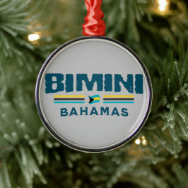 Ornement En Métal Cadeau souvenir Bahamas : Bimini Bahamas Independe