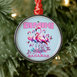 Ornement En Métal Cadeau souvenir Bahamas : Flamant rose Bimini Baha
