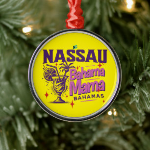 Ornement En Métal Cadeau souvenir Bahamas : Nassau Bahamas Bahama Ma