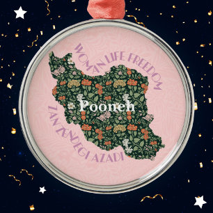 Ornement En Métal Cadeaux de Noël personnalisés pour femmes féminist