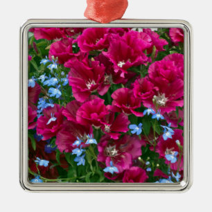 Ornement En Métal Cadeaux Godetia Et Lobelia