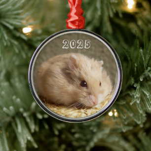 Ornement En Métal Campbells Dwarf Hamster russe