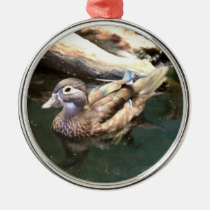 Ornement En Métal Canard en bois femelle