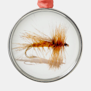 Ornement En Métal Capuchon de pêche à la mouche