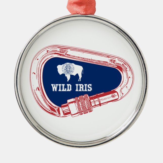 Ornement En Métal Carabiner Escalade Wild Iris (Devant)