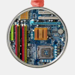 Ornement En Métal Carte de circuit