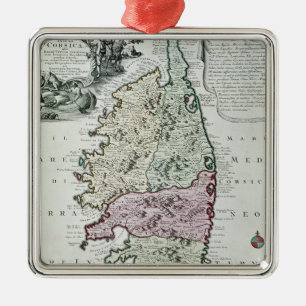 Ornement En Métal Carte de la Corse
