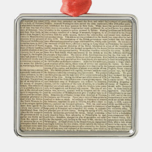 Ornement En Métal Carte de l'histoire des États-Unis 2