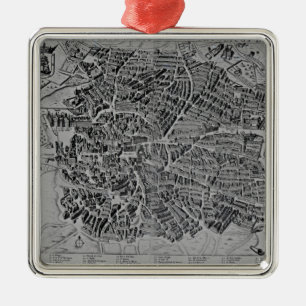 Ornement En Métal Carte de Madrid