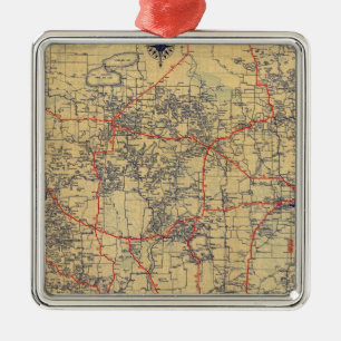 Ornement En Métal Carte de norme du Minnesota