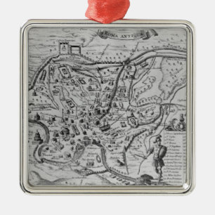 Ornement En Métal Carte de Rome antique