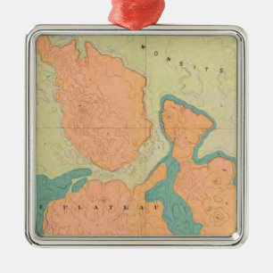 Ornement En Métal Carte du plateau d'Uinkaret