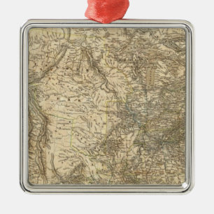 Ornement En Métal Carte nord-américaine