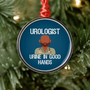 Ornement En Métal Carte UrologistHoliday amusante