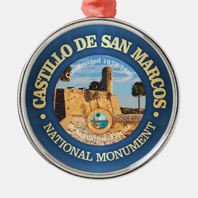 Ornement En Métal Castillo de San Marcos (NM) (Devant)