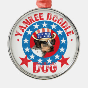Ornement En Métal Catahoula patriotique