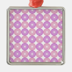 Ornement En Métal Cercles rose et violet motif