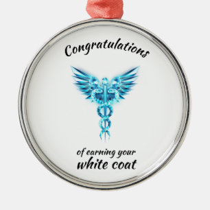 Ornement En Métal Cérémonie de la robe blanche Crystal Médicale