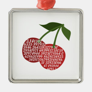 Ornement En Métal Cerise Terminée Pi
