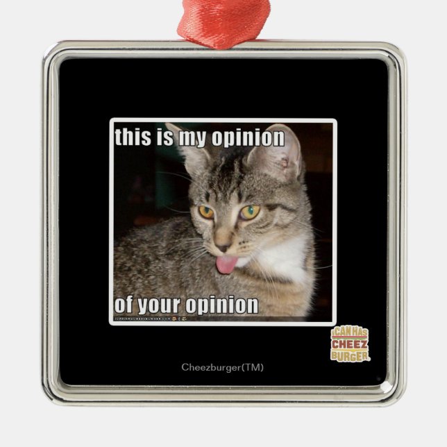 Ornement En Métal c'est mon avis (Devant)