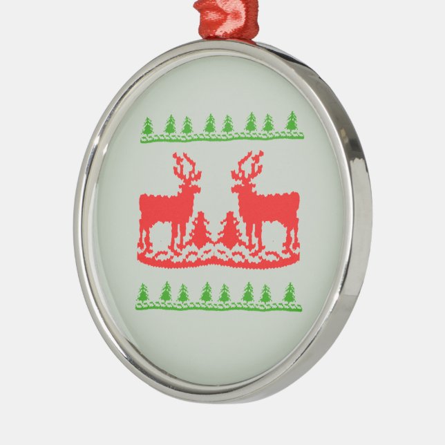 ORNEMENT EN MÉTAL CHANDAIL LAID DE NOËL - .PNG (Gauche)