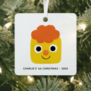 Ornement En Métal Chansons super simples Premier Noël personnalisé