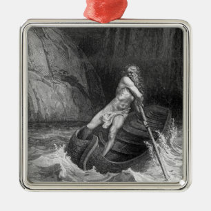 Ornement En Métal Charon, le passeur de l'enfer