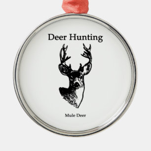 Ornement En Métal Chasse de cerfs communs (mâle de cerfs communs de