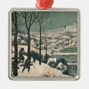 Ornement En Métal Chasseurs dans la neige - janvier 1565