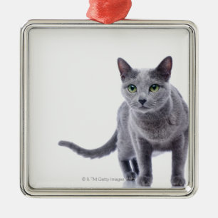Ornement En Métal Chat bleu russe