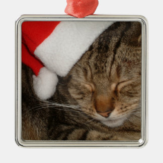 Ornement En Métal Chat de Noël