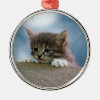 Ornement En Métal Chaton de Noël