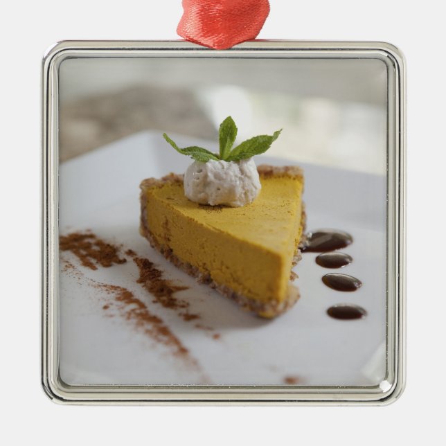 Ornement En Métal Cheesecake Citrouille (Devant)