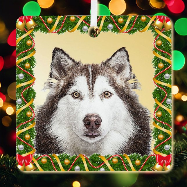 Ornement En Métal Chien animal Modèle photo Noël Arbre léger (Créateur téléchargé)