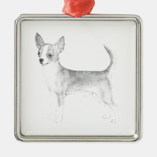 Ornement En Métal Chihuahua