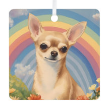 Chihuahua Memorial Custom Chien Nom Rainbow Bridge