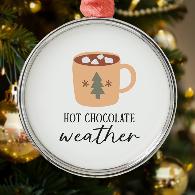Ornement En Métal Chocolat chaud Météo Festive Noël (Créateur téléchargé)