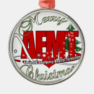 Ornement En Métal CHRISTMAS AEMT technologie Médicale d'urgence ava