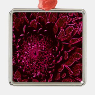 Ornement En Métal Chrysanthème