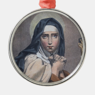 Ornement En Métal Circulaire de S. Thérèse d'Avila (M 008)