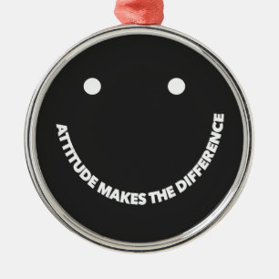 Ornement En Métal Citation Motivante sur l'Attitude qui Fait la Diff