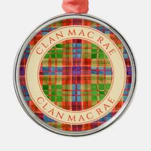Ornement En Métal CLAN MAC RAE Premium Round Orament