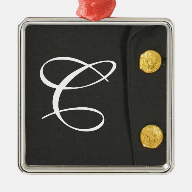 Ornement En Métal Classe ARMÉE A Uniforme Dre Monogram (Devant)