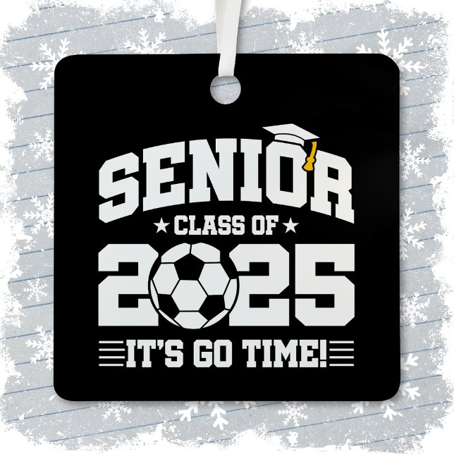 Ornement En Métal Classe de football 2025 Graduation Senior 2025 (Créateur téléchargé)
